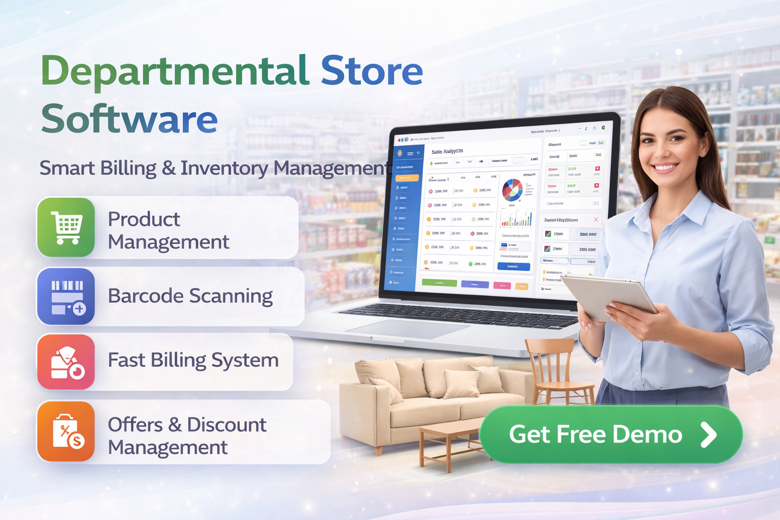 Departmental store billing software